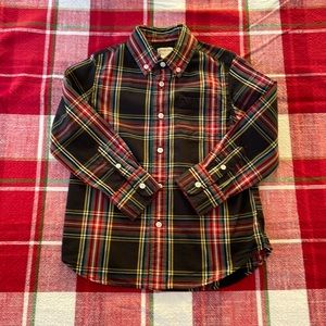 Crewcuts holiday plaid shirt size 4-5